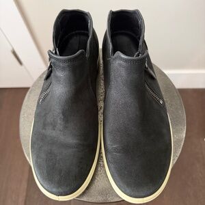 ECCO Black Leather Zip Ankle Boots | Comfort Sneakers | Size 38 (US 7–7.5)